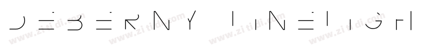 Deberny LineLight字体转换